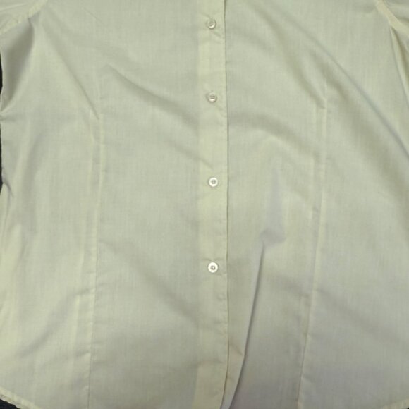 NWT Raw Blue Mens Size 2XL Pale Yellow Retro Vintage Style Button-Down Shirt - Picture 6 of 8